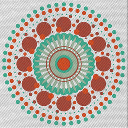 Square Patterned Pale Blue Novelty Rug, pat1894