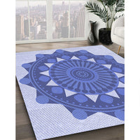 Patterned Blue Rug, pat1895blu