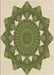 Machine Washable Transitional Olive Green Rug, wshpat1895brn