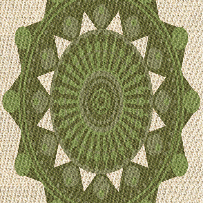 Machine Washable Transitional Olive Green Rug, wshpat1895brn