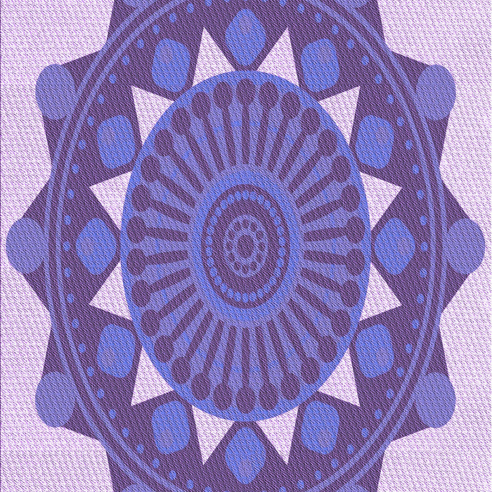 Patterned Slate Blue Rug, pat1895pur