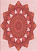 Patterned Pastel Pink Rug, pat1895rd