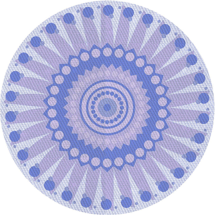 Square Patterned Purple Rug, pat1896blu