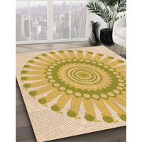 Patterned Orange Gold Rug, pat1896org