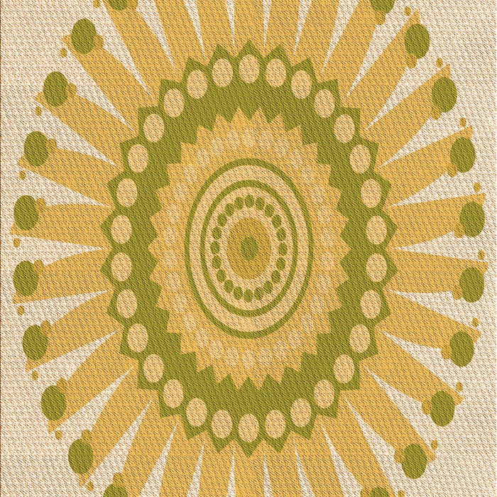 Patterned Orange Gold Rug, pat1896org