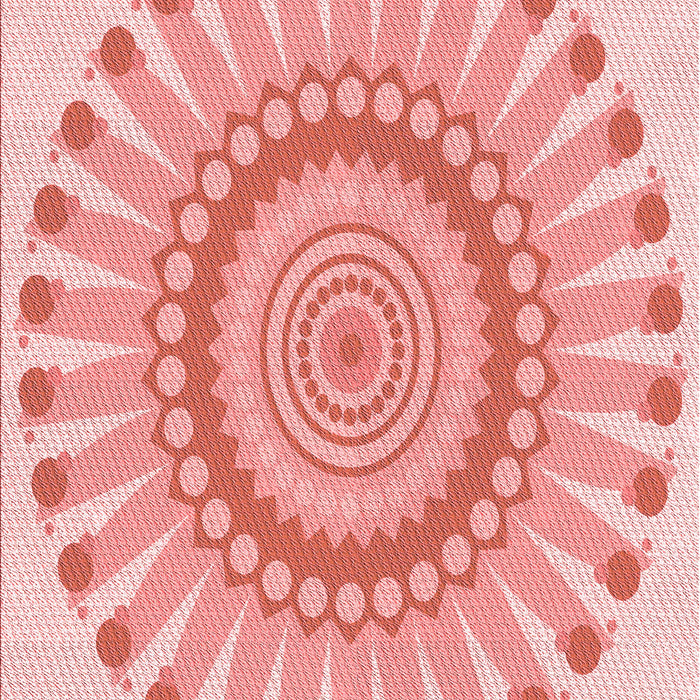 Machine Washable Transitional Deep Rose Pink Rug, wshpat1896rd