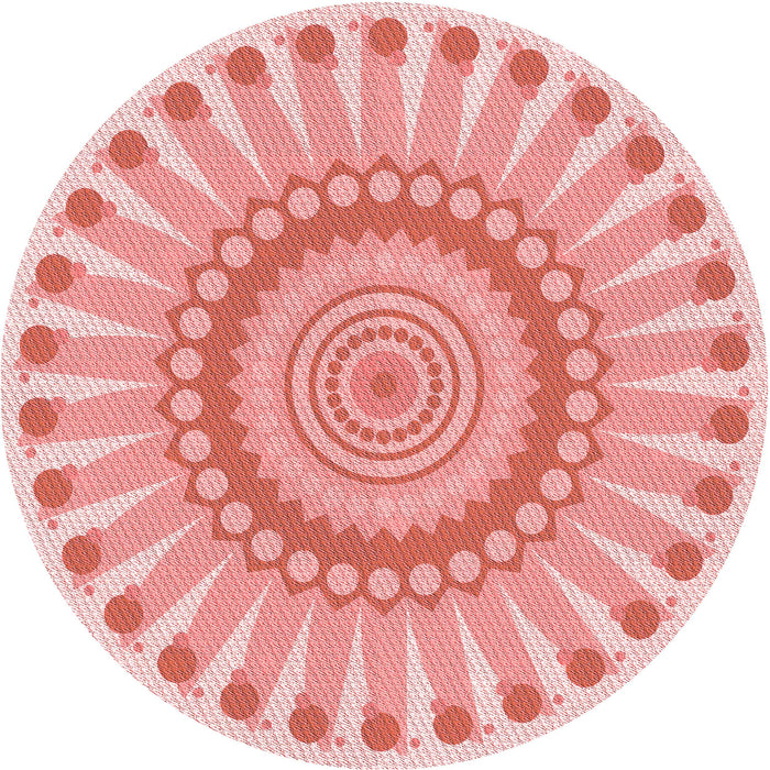 Square Machine Washable Transitional Deep Rose Pink Rug in a Living Room, wshpat1896rd