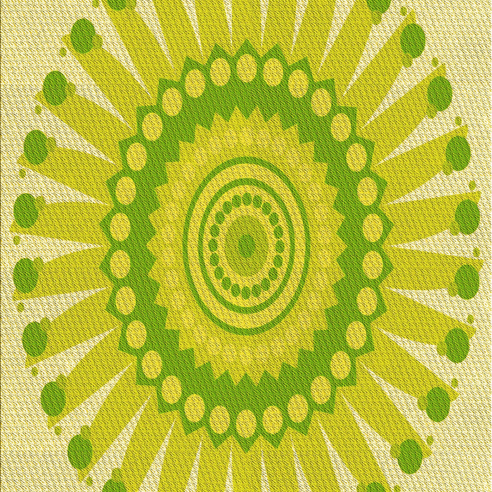 Machine Washable Transitional Green Rug, wshpat1896yw