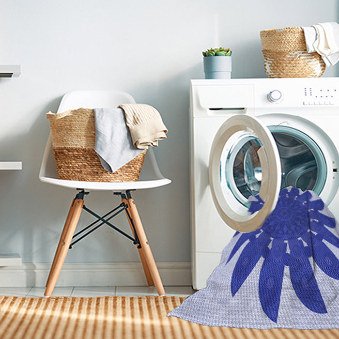 Machine Washable Transitional Blue Rug in a Washing Machine, wshpat1897blu