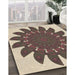 Patterned Sepia Brown Rug in Family Room, pat1897brn