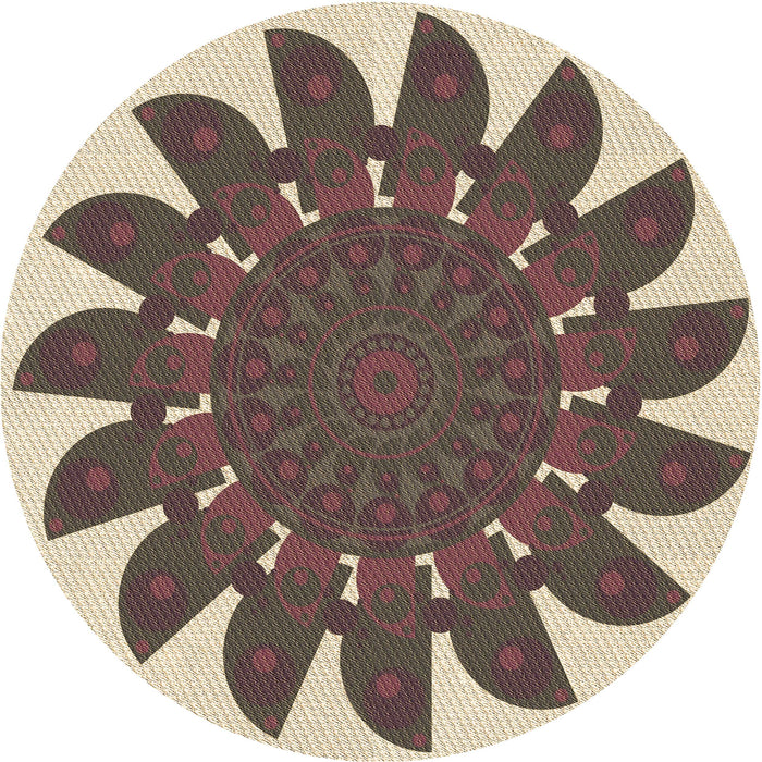 Square Machine Washable Transitional Sepia Brown Rug in a Living Room, wshpat1897brn