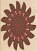 Patterned Brown Red Rug, pat1897org