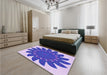 Patterned Mauve Purple Rug in a Bedroom, pat1897pur