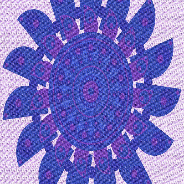 Patterned Mauve Purple Rug, pat1897pur