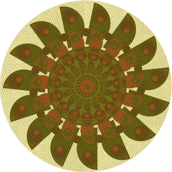 Square Patterned Dark Bronze Brown Rug, pat1897yw