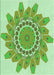 Patterned Green Rug, pat1898grn