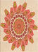 Patterned Orange Red Orange Rug, pat1898org