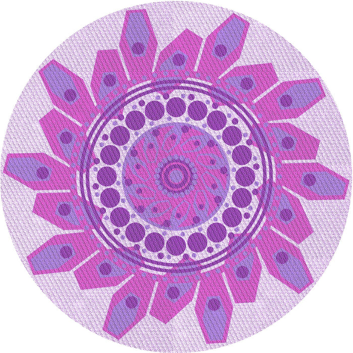 Square Machine Washable Transitional Blossom Pink Rug in a Living Room, wshpat1898pur