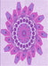 Patterned Blossom Pink Rug, pat1898pur