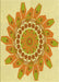 Patterned Orange Rug, pat1898yw