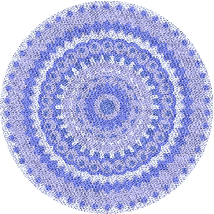 Square Machine Washable Transitional Light Slate Blue Rug in a Living Room, wshpat1899blu