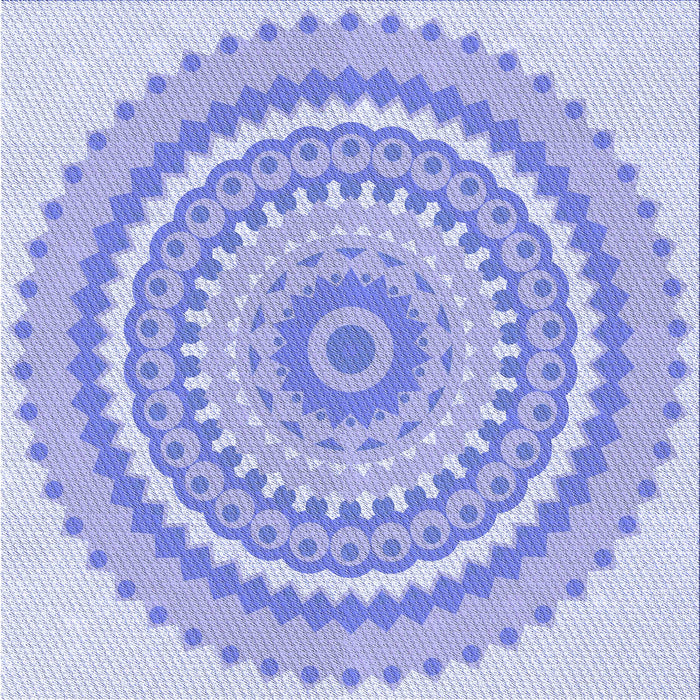 Round Machine Washable Transitional Light Slate Blue Rug, wshpat1899blu