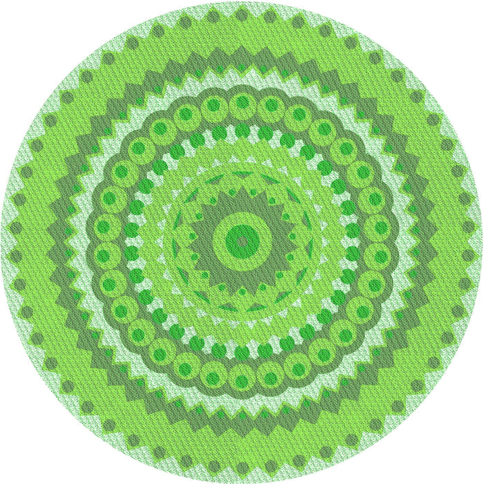 Square Patterned Jade Green Rug, pat1899grn