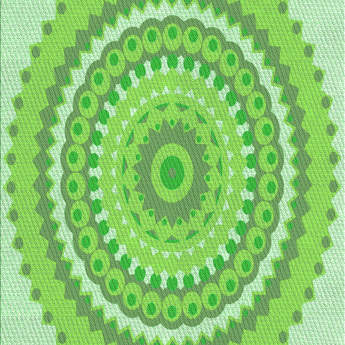 Patterned Jade Green Rug, pat1899grn