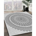 Patterned Gray Rug in Family Room, pat1899gry