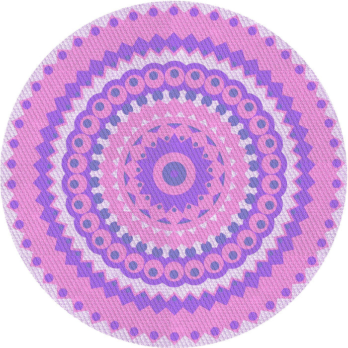 Square Patterned Blossom Pink Rug, pat1899pur