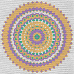 Square Patterned Rose Purple Novelty Rug, pat1899