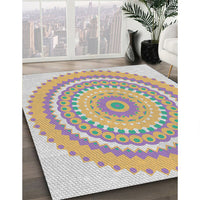 Patterned Rose Purple Novelty Rug, pat1899