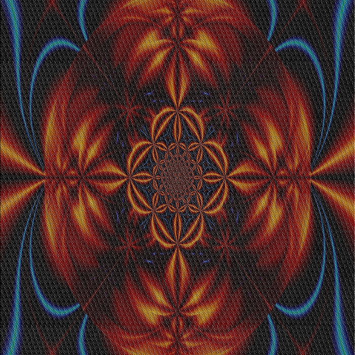 Patterned Chocolate Brown Novelty Rug, pat189