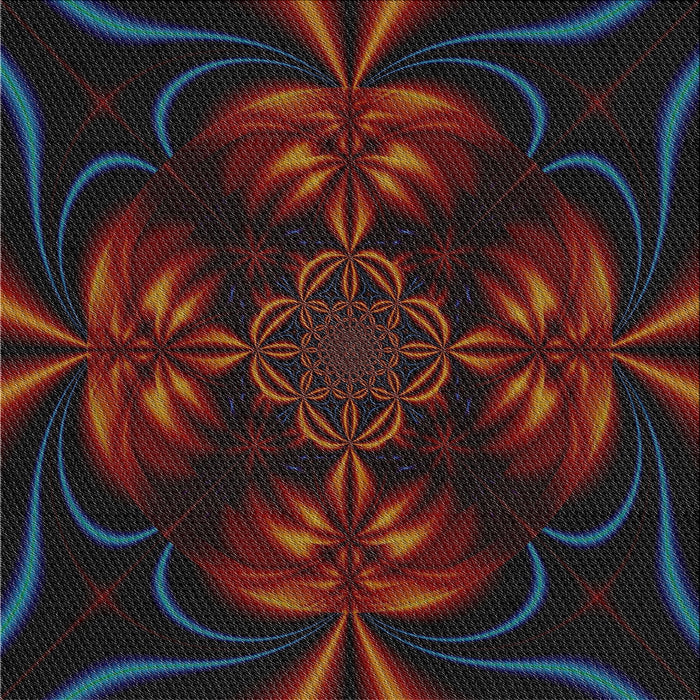 Square Patterned Chocolate Brown Novelty Rug, pat189