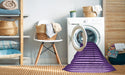 Machine Washable Transitional Jasmine Purple Rug in a Washing Machine, wshpat19pur