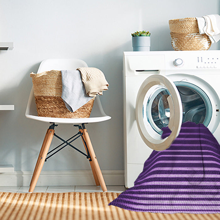 Machine Washable Transitional Jasmine Purple Rug in a Washing Machine, wshpat19pur