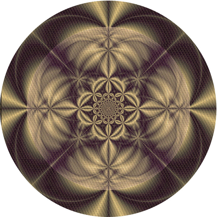 Square Patterned Burgundy Brown Rug, pat190brn