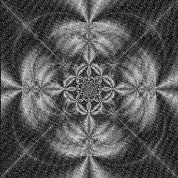 Round Patterned Charcoal Black Rug, pat190gry