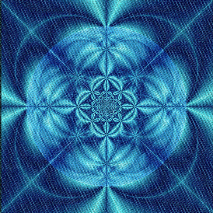 Round Machine Washable Transitional Blueberry Blue Rug, wshpat190lblu