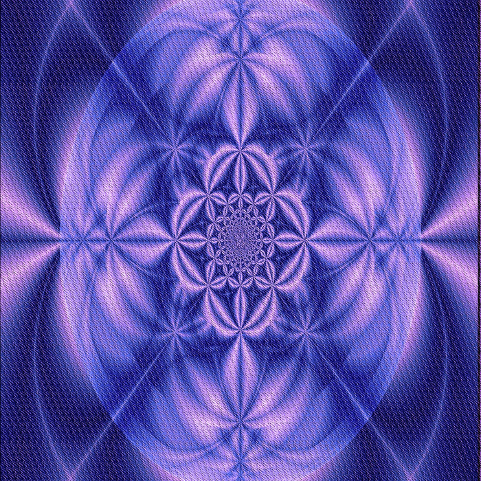 Patterned Cobalt Blue Rug, pat190pur