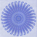 Round Patterned Light Slate Blue Rug, pat1900blu