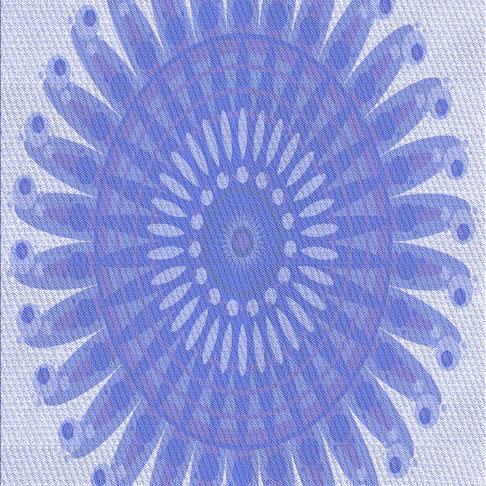 Patterned Light Slate Blue Rug, pat1900blu