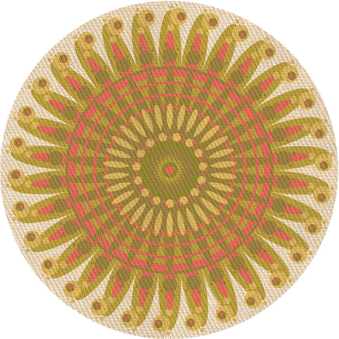 Square Machine Washable Transitional Yellow Rug in a Living Room, wshpat1900org