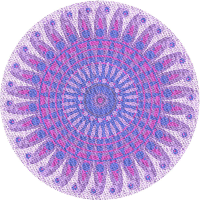 Square Patterned Mauve Purple Rug, pat1900pur