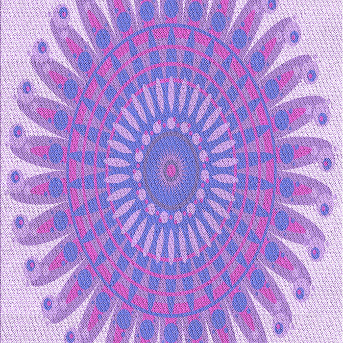 Machine Washable Transitional Mauve Purple Rug, wshpat1900pur