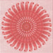 Round Machine Washable Transitional Pastel Pink Rug, wshpat1900rd