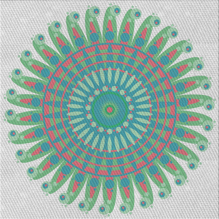 Sideview of Machine Washable Transitional Grayish Turquoise Green Rug, wshpat1900