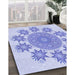 Machine Washable Transitional Blue Rug in a Family Room, wshpat1901blu