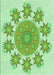 Patterned Light Green Rug, pat1901grn