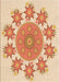 Patterned Khaki Gold Rug, pat1901org